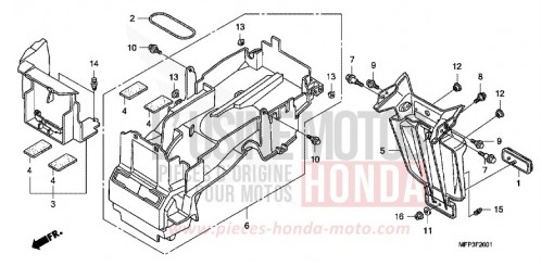 KOTFLUEGEL, HINTEN (CB1300A/CB1300SA) CB1300SA9 de 2009